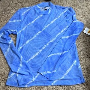 BRAND NEW sheer blue top, size large